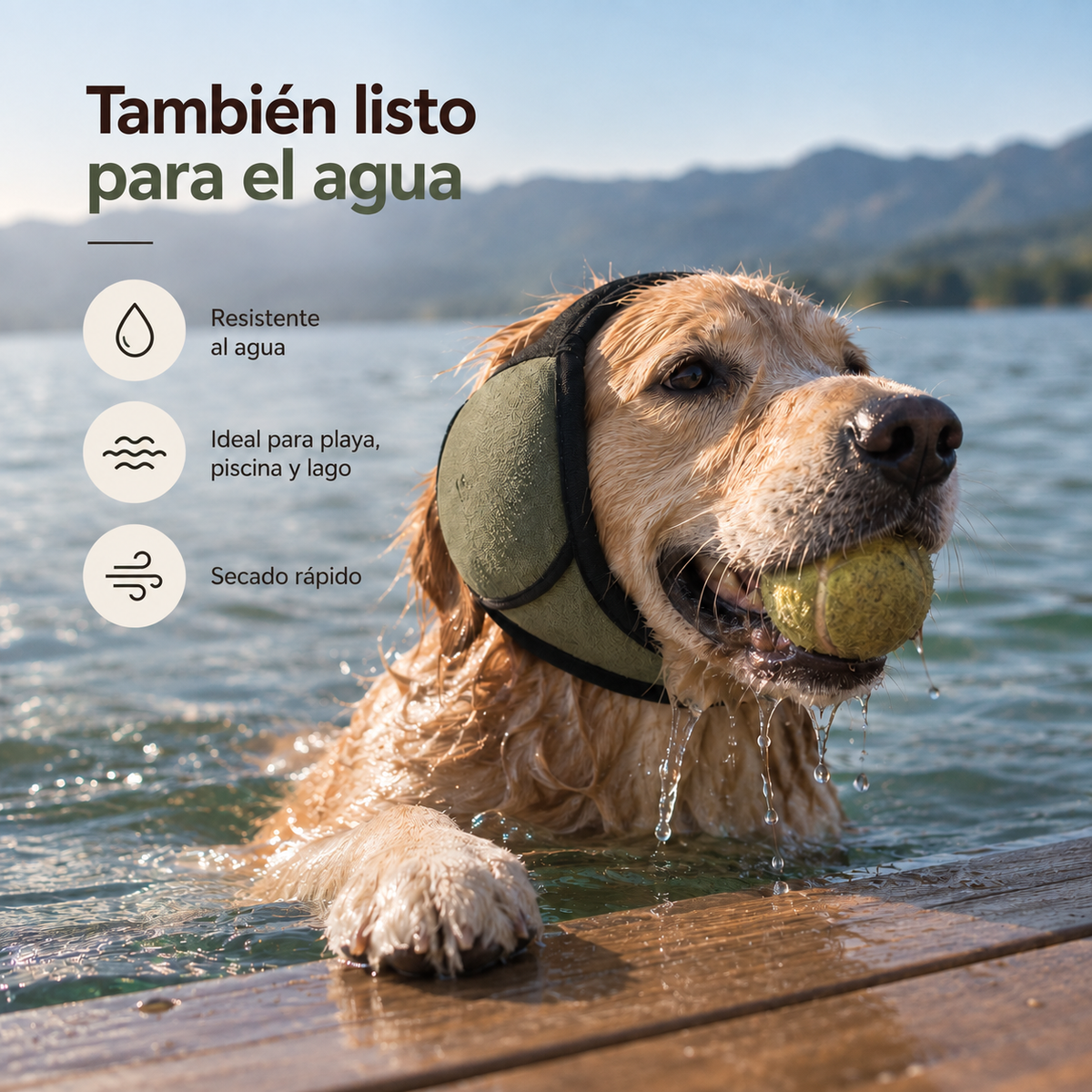 Infografía de uso cerca del agua